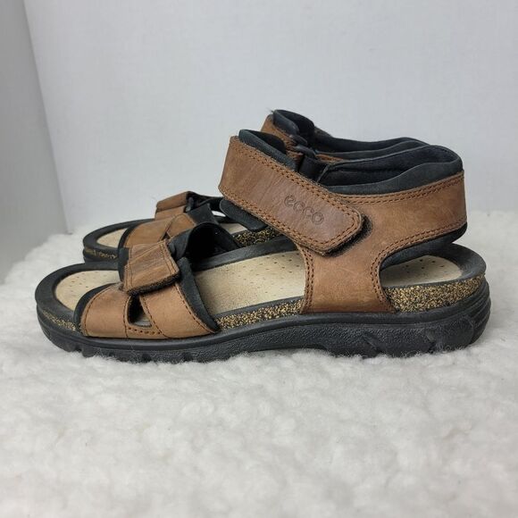 ECCO Cosmo Men\'s Size 9 Sandals  Brown Leather Shoes main image 10
